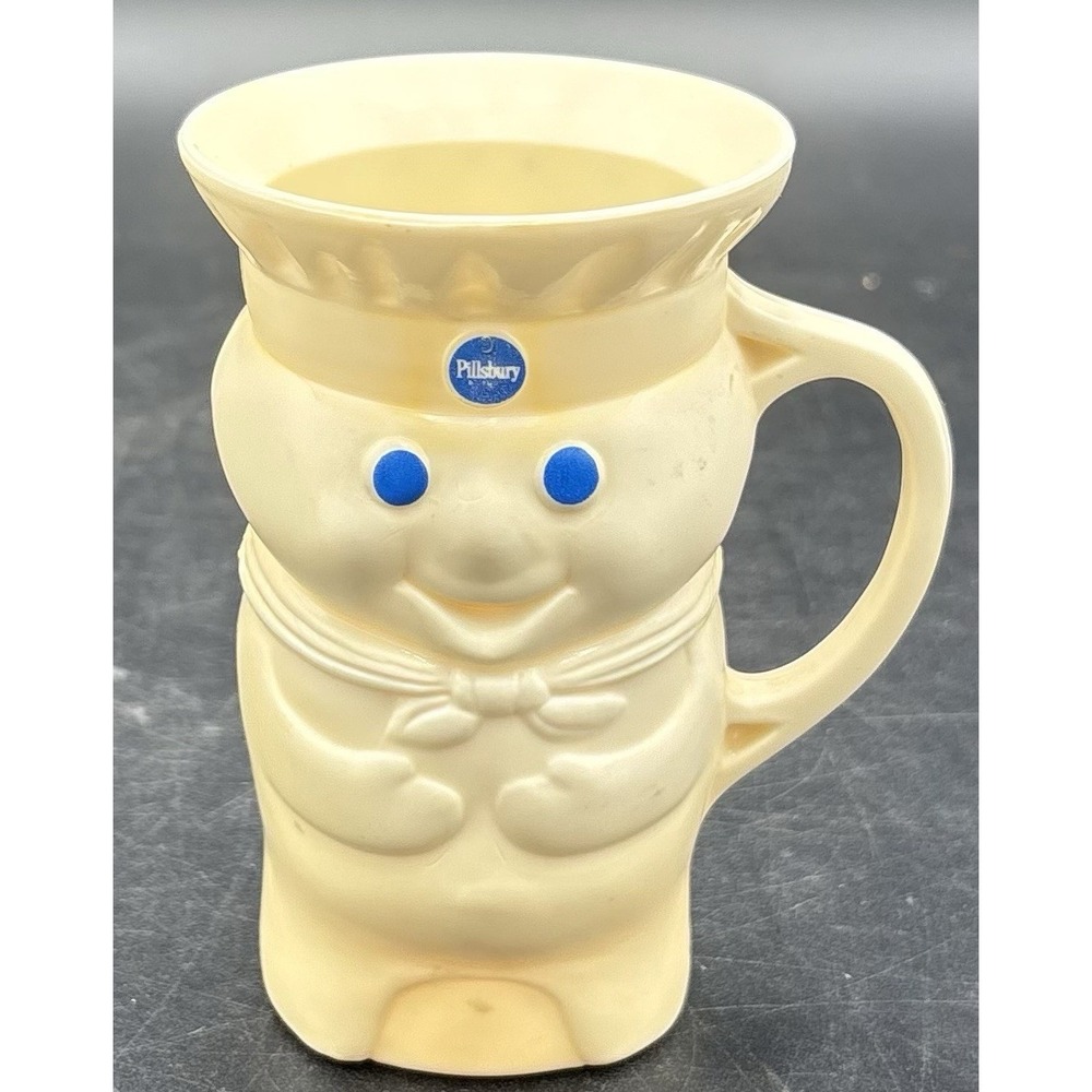 VINTAGE 1979 PILLSBURY DOUGHBOY PLASTIC MUG CUP POP N FRESH